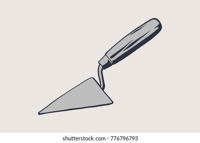Trowel tool icon vector illustration graphic design.
