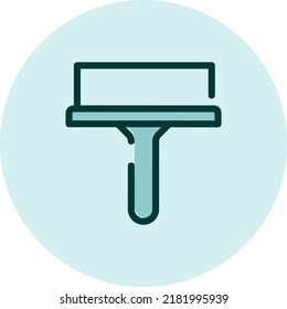 Trowel tool, illustration, vector on a white background.