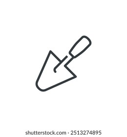 Icono de equipo de construcción de albañil de herramienta de paleta, Ilustración vectorial