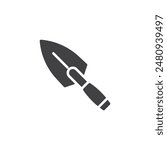 Trowel tool vector icon. filled flat sign for mobile concept and web design. Masonry Trowel glyph icon. Symbol, logo illustration. Vector graphics