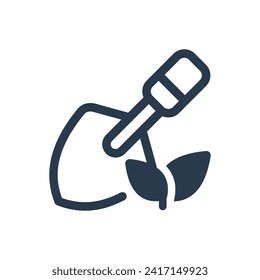 Trowel Tool Vector Icon Illustration
