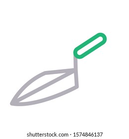 trowel vector color line icon 