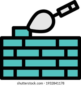 icono de línea de color de vector de trama