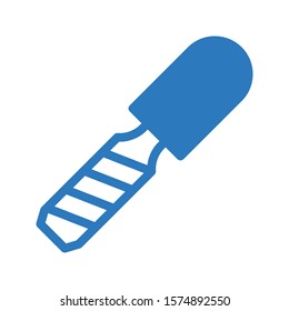 trowel vector glyph color icon 