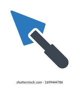 trowel vector glyph color icon 