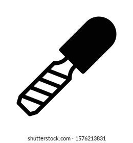 trowel vector glyph flat icon 