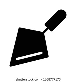 icono plano de glifo vector trowl 