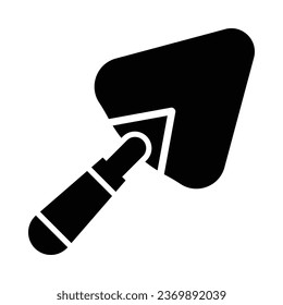 Trowel Vector Glyph Icon For Personal And Commercial Use.
