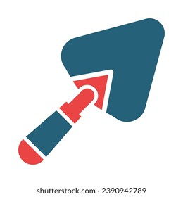 Glifo De Vector Trowel Icono De Dos Colores Para Uso Personal Y Comercial.
