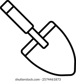 Trowel vector icon. Can be used for printing, mobile and web applications.