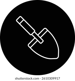 Trowel vector icon. Can be used for printing, mobile and web applications.