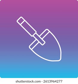 Trowel vector icon. Can be used for printing, mobile and web applications.