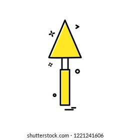 trowel vector icon design