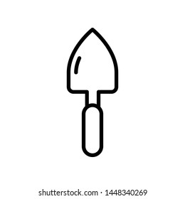 Trowel Vector Icon Design Template