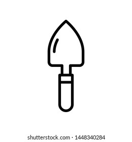 Trowel Vector Icon Design Template