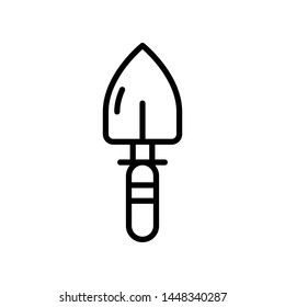 Trowel Vector Icon Design Template