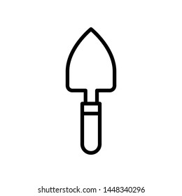 Trowel Vector Icon Design Template