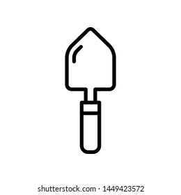 Trowel Vector Icon Design Template