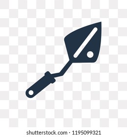 Trowel vector icon isolated on transparent background, Trowel transparency concept can be used web and mobile