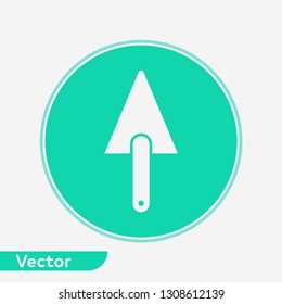 Trowel vector icon sign symbol