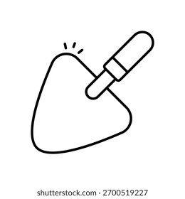 Icono de Vector de paleta ilustración de stock