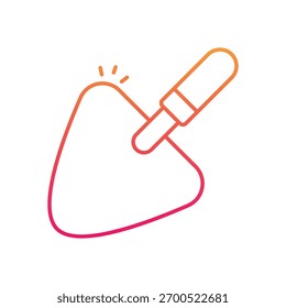 Icono de Vector de paleta ilustración de stock
