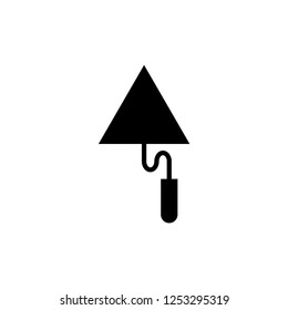 Trowel. Vector icon template illustration.