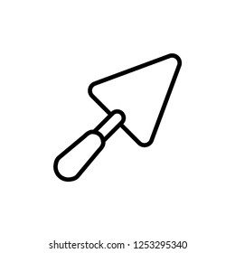 Trowel. Vector icon template illustration.