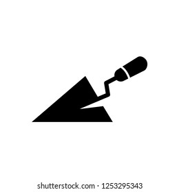 Trowel. Vector icon template illustration.