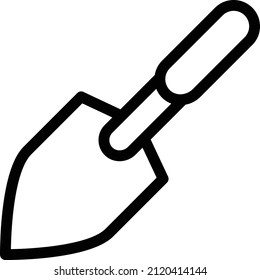 trowel Vector illustration on a transparent background. Premium quality symbols. Stroke vector icon for concept and graphic design.