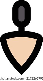 Trowel Vector illustration on a transparent background.Premium quality symmbols.Stroke vector icon for concept and graphic design.