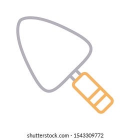 trowel vector line color icon 