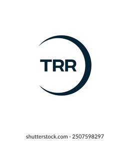 TRR logo. T R R design. White TRR letter. TRR, T R R letter logo design.