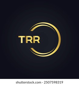 TRR logo. T R R design. White TRR letter. TRR, T R R letter logo design.