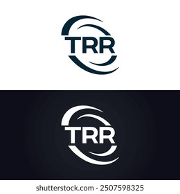 TRR logo. T R R design. White TRR letter. TRR, T R R letter logo design.