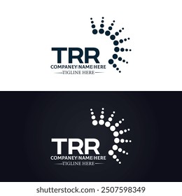 TRR logo. T R R design. White TRR letter. TRR, T R R letter logo design.