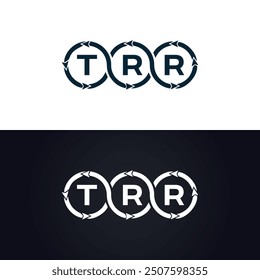 TRR logo. T R R design. White TRR letter. TRR, T R R letter logo design.