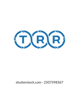 TRR logo. T R R design. White TRR letter. TRR, T R R letter logo design.