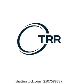 TRR logo. T R R design. White TRR letter. TRR, T R R letter logo design.