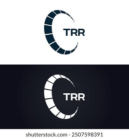 TRR logo. T R R design. White TRR letter. TRR, T R R letter logo design.