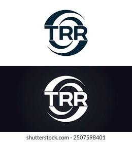 TRR logo. T R R design. White TRR letter. TRR, T R R letter logo design.