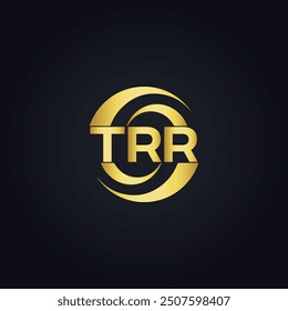 TRR logo. T R R design. White TRR letter. TRR, T R R letter logo design.