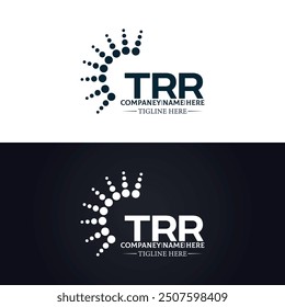 TRR logo. T R R design. White TRR letter. TRR, T R R letter logo design.