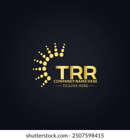 TRR logo. T R R design. White TRR letter. TRR, T R R letter logo design.