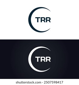 TRR logo. T R R design. White TRR letter. TRR, T R R letter logo design.