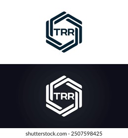 TRR logo. T R R design. White TRR letter. TRR, T R R letter logo design.