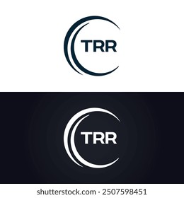 TRR logo. T R R design. White TRR letter. TRR, T R R letter logo design.