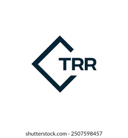 TRR logo. T R R design. White TRR letter. TRR, T R R letter logo design.