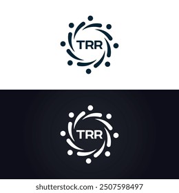 TRR logo. T R R design. White TRR letter. TRR, T R R letter logo design.