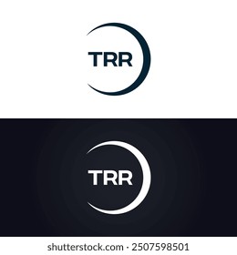 TRR logo. T R R design. White TRR letter. TRR, T R R letter logo design.